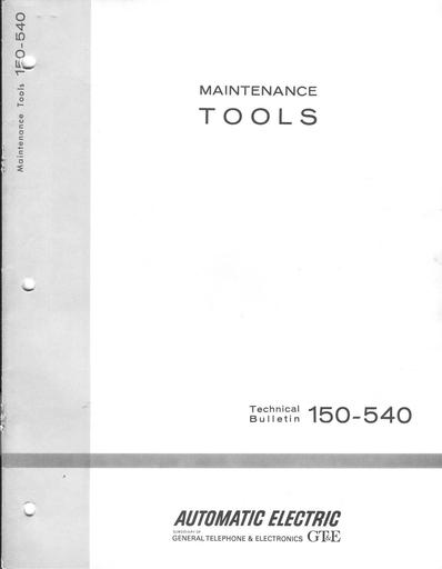 AE Bulletin 150 tools