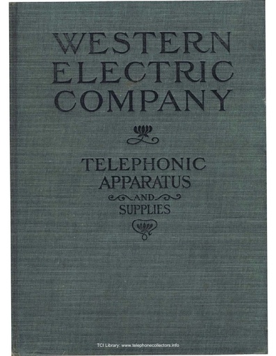 1907ca Weco Telephonic Apparatus And Supplies Catalog - ocr r  [Large File]