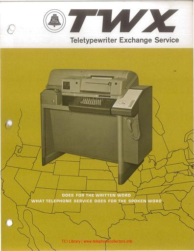 Teletypewriter Exchange Service February 1963 Marketing Brochure