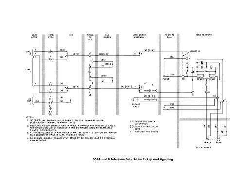 500 Series Wall Telephones, 558ab Tl