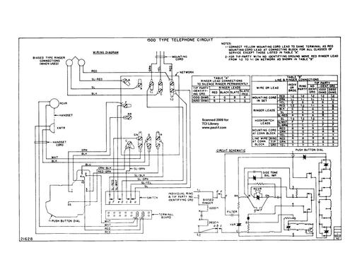 Kellogg 1500 Style Telephones, K1500 Tl
