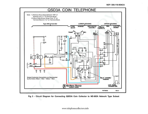 NE Paystation Semi Post Pay QSD3A wiring