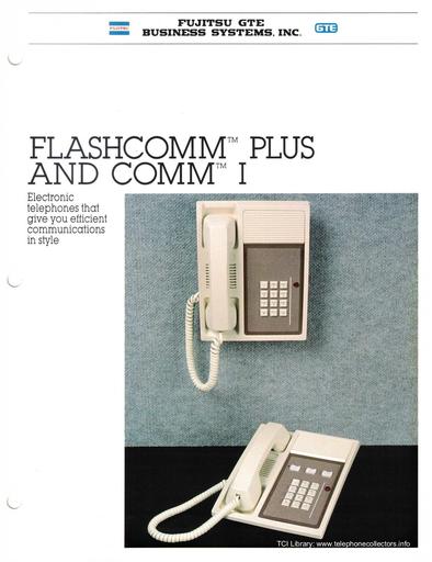 Fujitsu GTE - Flashcomm Plus - Electronic Telephones