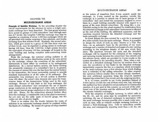 Telephony (book), 1938, Ch. VII - Multi-Exchange Areas