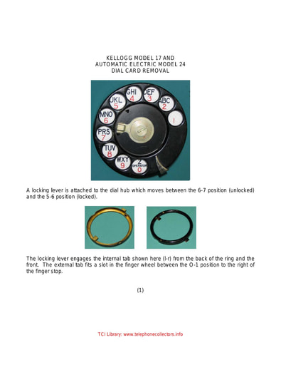 Miscellaneous, AE Dial Card Removal