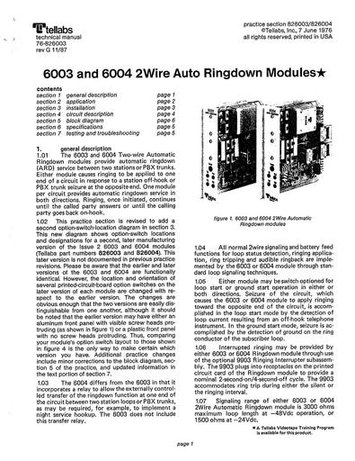 Tellabs 6003 4 ARD 050509