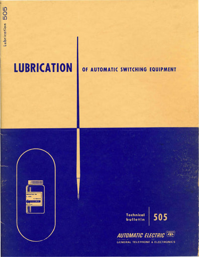 AE TB 505 i9 1961 - Lubrication of Automatic Switching Equipment