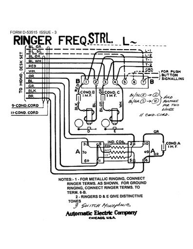 Miscellaneous Multi-Line Telephone Sets, AE 2 Line Subset