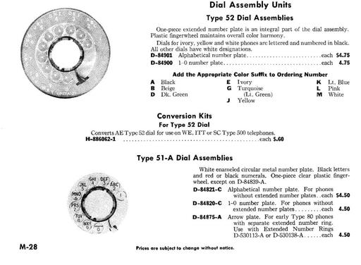 AE Dials, Type-51 and 52 - excerpt