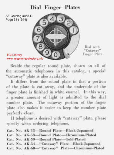 AE "Cutaway" Dial Finger Plates (Fingerwheels)
