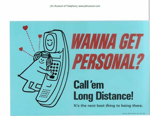 BOOTH AD WANNA GET PERSONAL INDIANA BELL  JAN FEB 1970