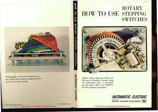 How To Use Rotary Stepping Switches - Automatic Electric 1964