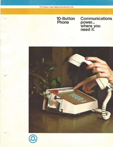 Bell System 10-Button Set Brochure Apr75