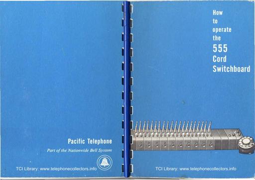 1960 - How to Operate the 555 Switchboard - Pactel