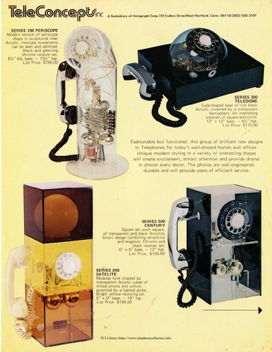 Teleconcepts - Models and Prices - Apr74