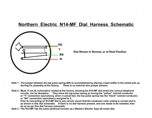 NE N14-MF Dial Schematic