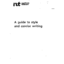 NT Writing Style Guide 3rd Ed Jan80 Ocr Op R